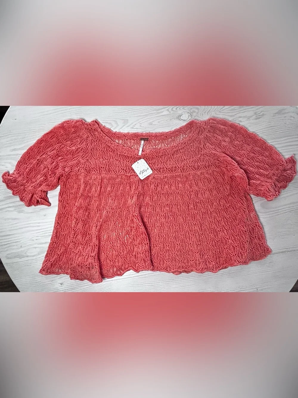 Free People Moonstruck Babydoll Blouse Size Small